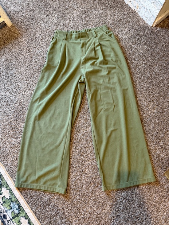 HALARA Pants - HALARA Olive Green Wide Leg Trousers